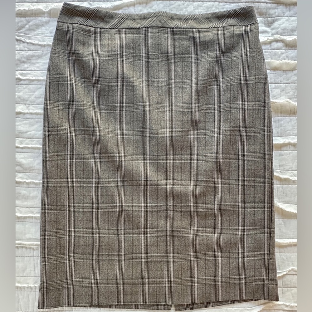 Roz & Ali Plaid Pencil Skirt